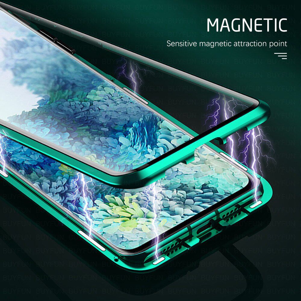 Ốp điện thoại kính cường lực 2 mặt từ tính cho Samsung Galaxy S20 FE 5G / 4G / Lite