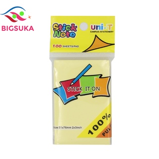 Giấy note vàng ghi chú cute Uni-T 3x3mm BIGSUKA