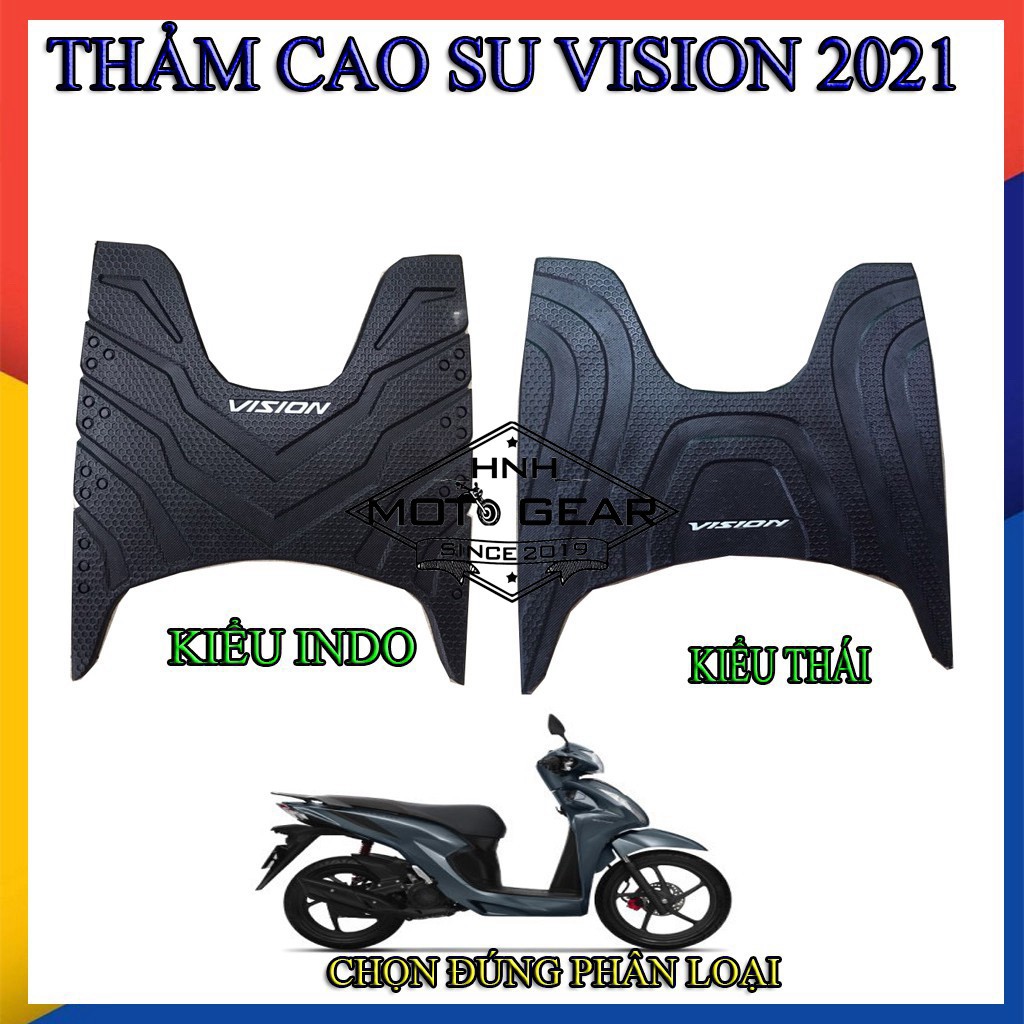 Thảm Vision 2021 - Vision 2023, Lead 2023, AB 2023 Mới Cao Su Thái dày 9 Ly Thảm Để Chân  Lead, Vision, AB