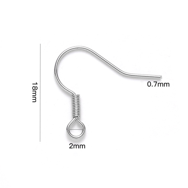 Set 10-20 Móc Làm Trang Sức Bằng Thép Không Gỉ 20x19.5mm