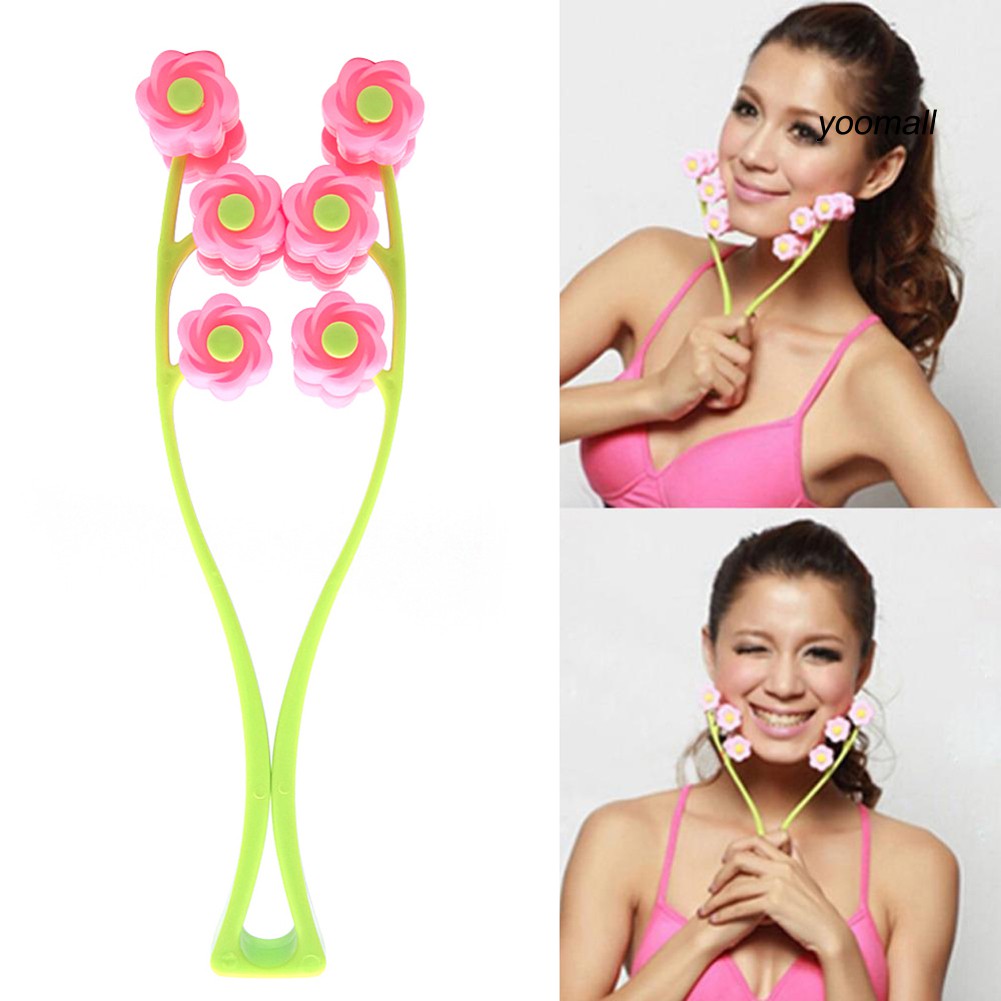 [Hàng mới về] Dụng Cụ Mát Xa Mặt Thon Gọn Hình Bông Hoa Đẹp Mắt