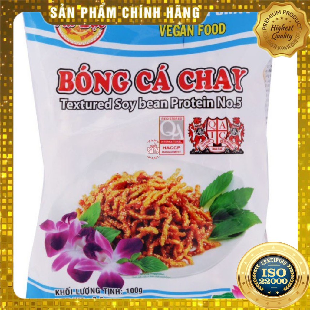 [ Yams Mart ] Bóng Cá Chay Âu Lạc Túi 100G