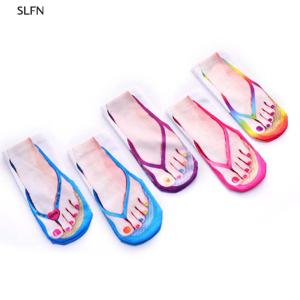 Vớ Cotton In Hình Bàn Chân 3D Dễ Thương Dành Cho Nữ