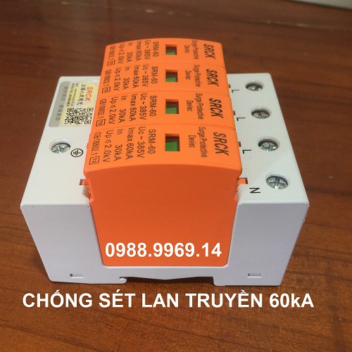 CHỐNG SÉT LAN TRUYỀN 60kA 4P AC