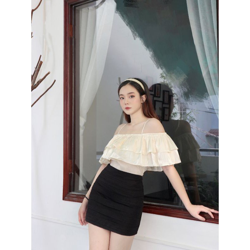 Váy quần WONDER HOUSE xếp ly ngang chất kaki mềm công sở, dạo phố nữ tính - Bae skirt