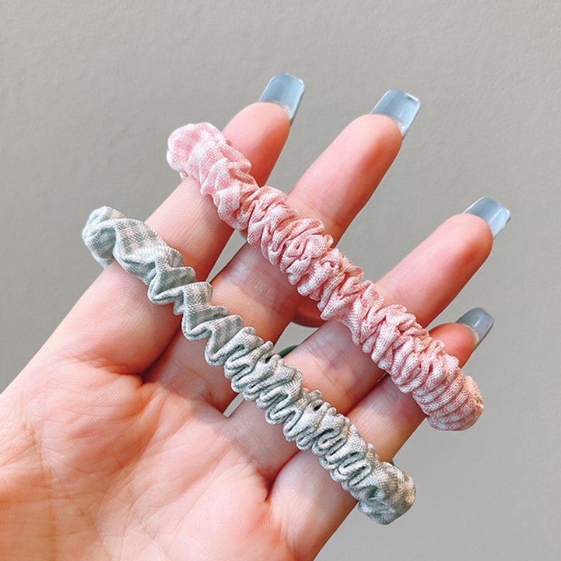 Set 10 dây buộc tóc cao su họa tiết hoạt hình phong cách Hàn Quốc xinh xắn cho bé gái