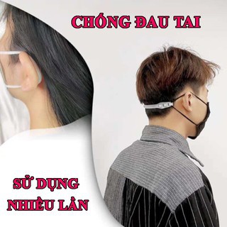 Dây Quai Tai Đeo Khẩu Trang Chống Đau Tai Cho Người Lớn Trẻ Em Nhựa PLA Mềm Dẻo An Toàn - QueenStore