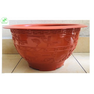 1 Chậu Trồng Cây Hoa ,Cây Cảnh Đức Minh Trống Đồng 38