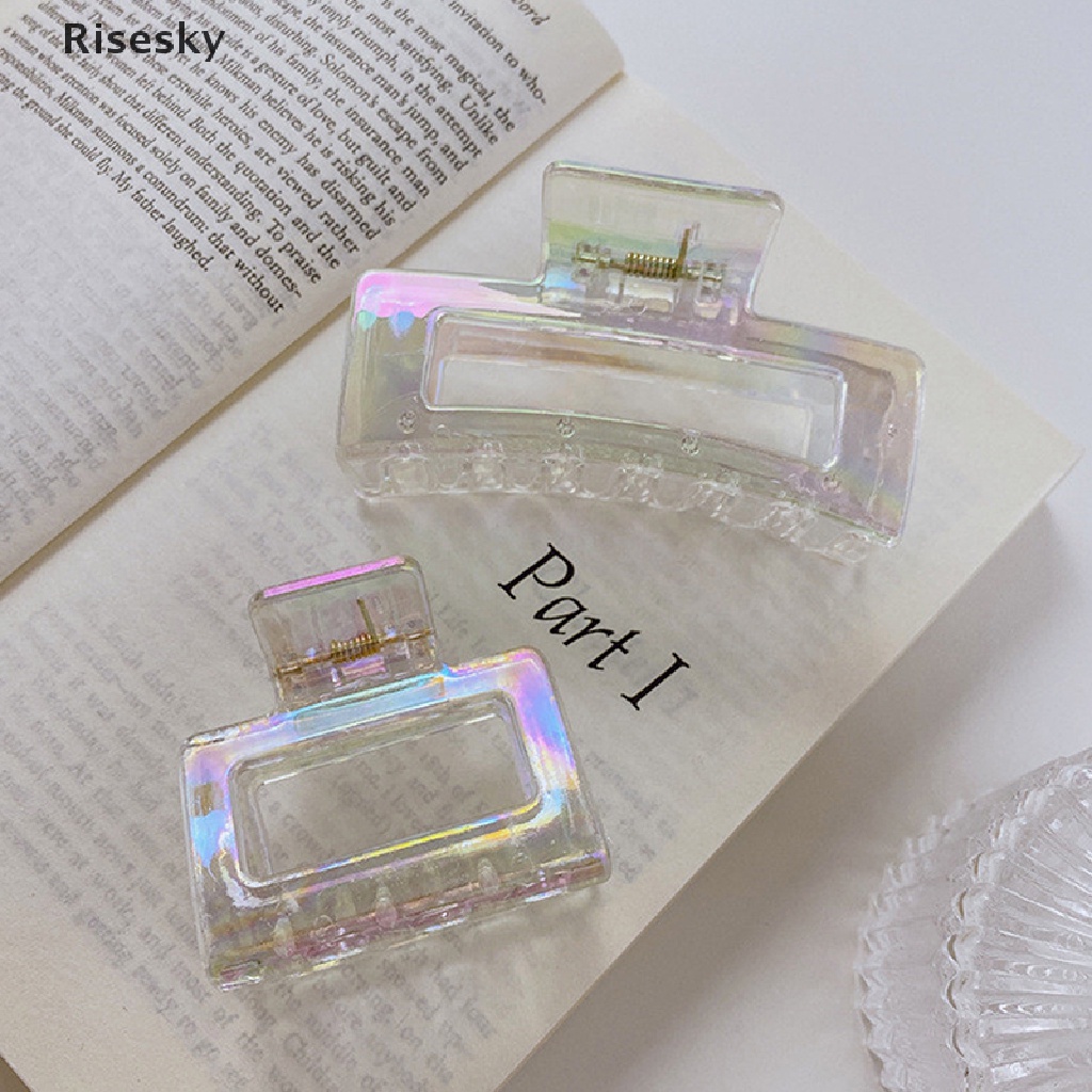 Kẹp Tóc Càng Cua Chất Liệu Acrylic Phong Cách Retro Pháp