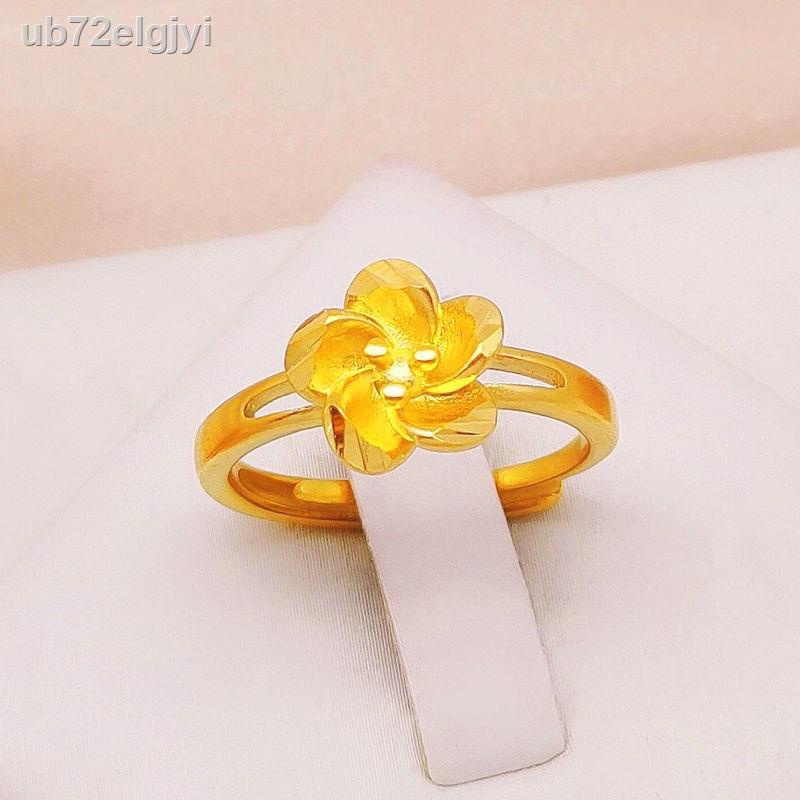 ○Việt Nam mới vàng cát khí chất cổ điển hoa hồng nhẫn nữ không phai màu nhẫn mở nhẫn món quà ngày lễ tình nhân