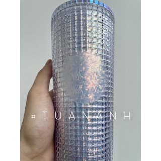 [Chính hãng] Ly Starbucks Studded Grid 2021 709ml - Studded Cup 24oz