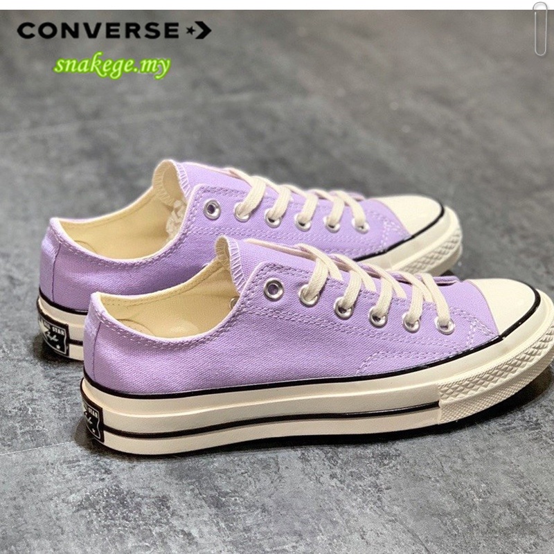 Giày thể thao Converse Chuck 70s màu tím chất liệu 100% thoáng khí thời trang mùa hè cho nữ