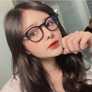 [Rẻ Vô Địch] Kính Không Độ, Gọng Kính Tròn Nhựa Chữ V M.iLan Jolie Eyewear 5345 chống ánh sáng xanh, UV400