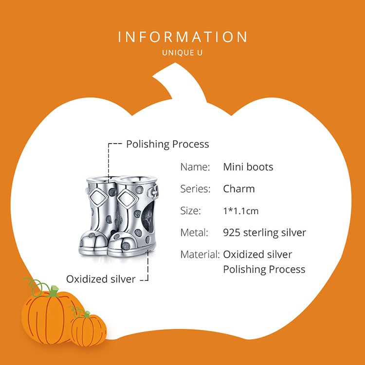 Hạt charm Bamoer SCC1923 dòng rừng mùa thu 100% bạc Sterling 925 dùng làm vòng tay thời trang