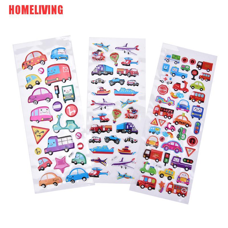 Set 2 Nhãn Dán Họa Tiết Bong Bóng Hoạt Hình Trang Trí Sổ Tay / Nhật Ký