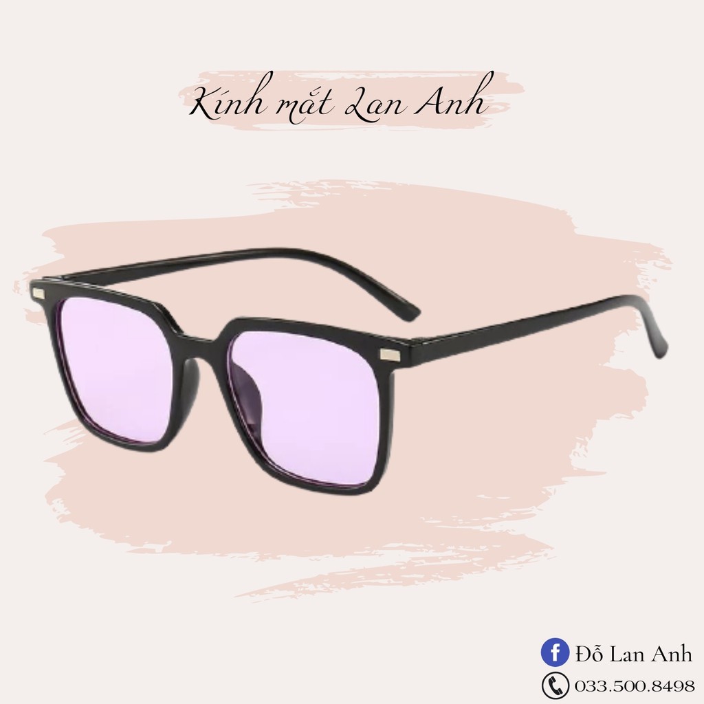 Kinh Mát Nam Nữ Mắt Vuông, Phù Hợp Với Nhiều Khuôn Mặt, 6 Màu Thời Trang LAV001