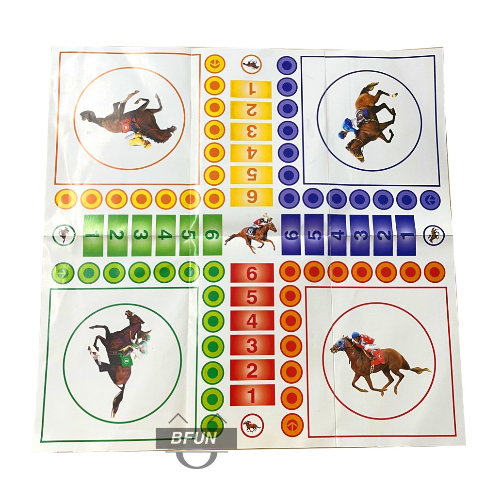 Bộ Cờ Cá Ngựa 5 TRONG 1 ĐẠI PHÁT TÀI - Bàn Cờ Lớn, Cao Cấp, Boardgame, Đồ Chơi Trẻ Em BFUN