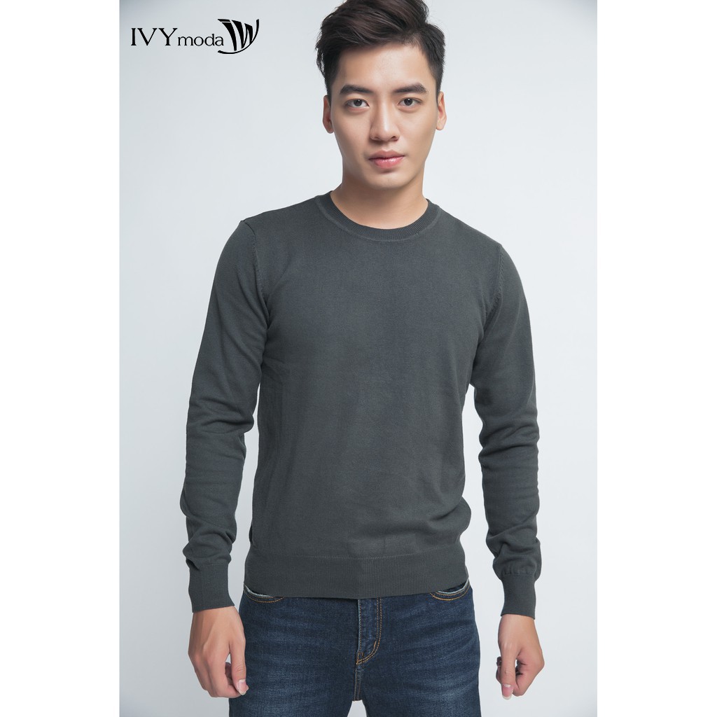 Áo len nam dài tay cổ V IVY moda MS 58E1539