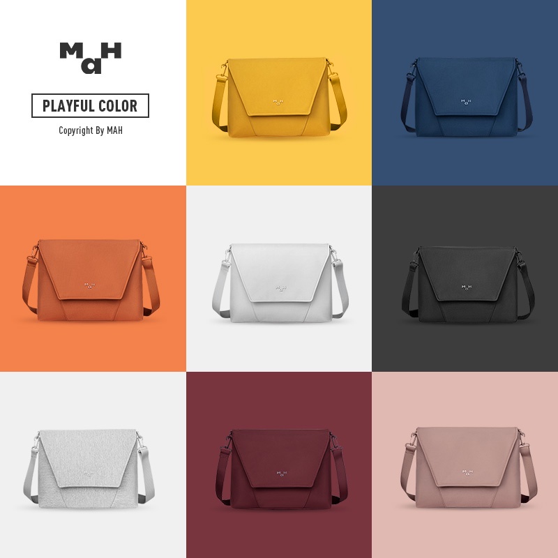 MAH Túi Messenger cổ điển trẻ trung Túi đeo vai sức chứa lớn dành cho sinh viên đại học và cao đẳng