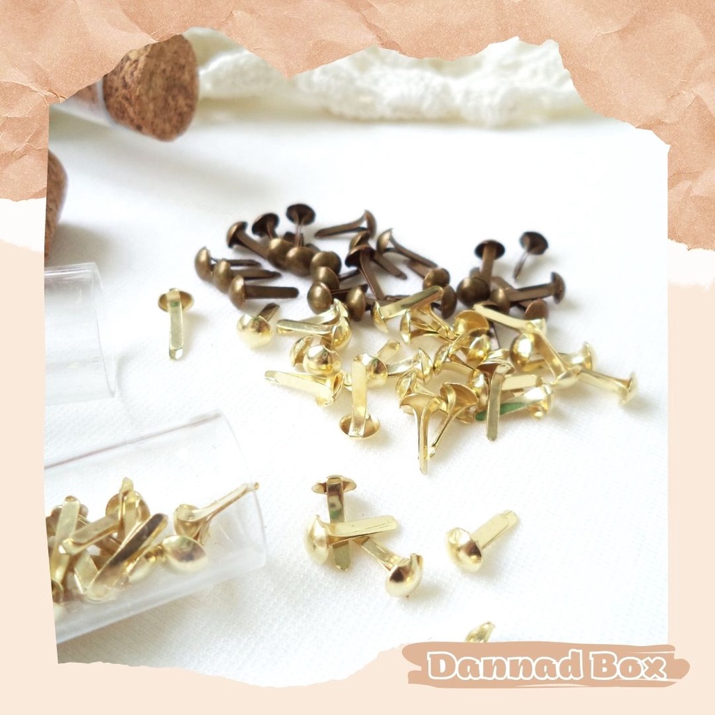 Set 120 Chiếc Đinh Ghim Giấy Nút Đóng Tag Trang DIY