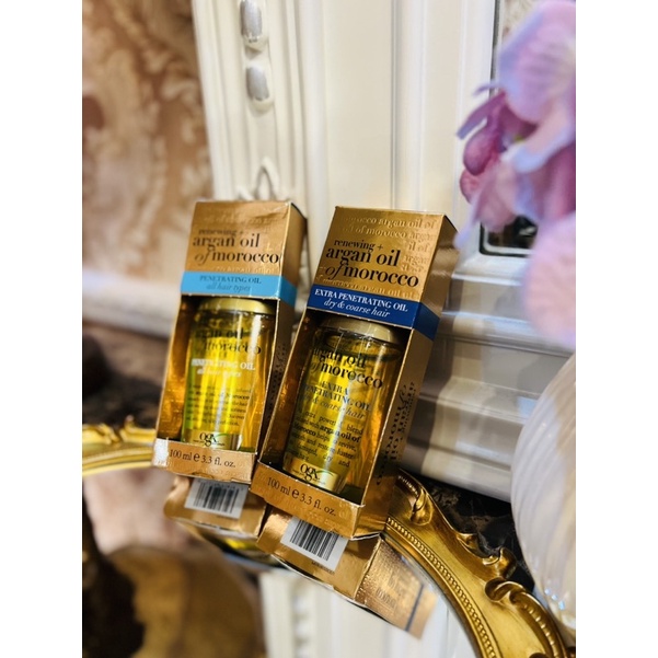 Dầu dưỡng tóc OGX Renewing Argan Oil of Morocco Penetrating Oil