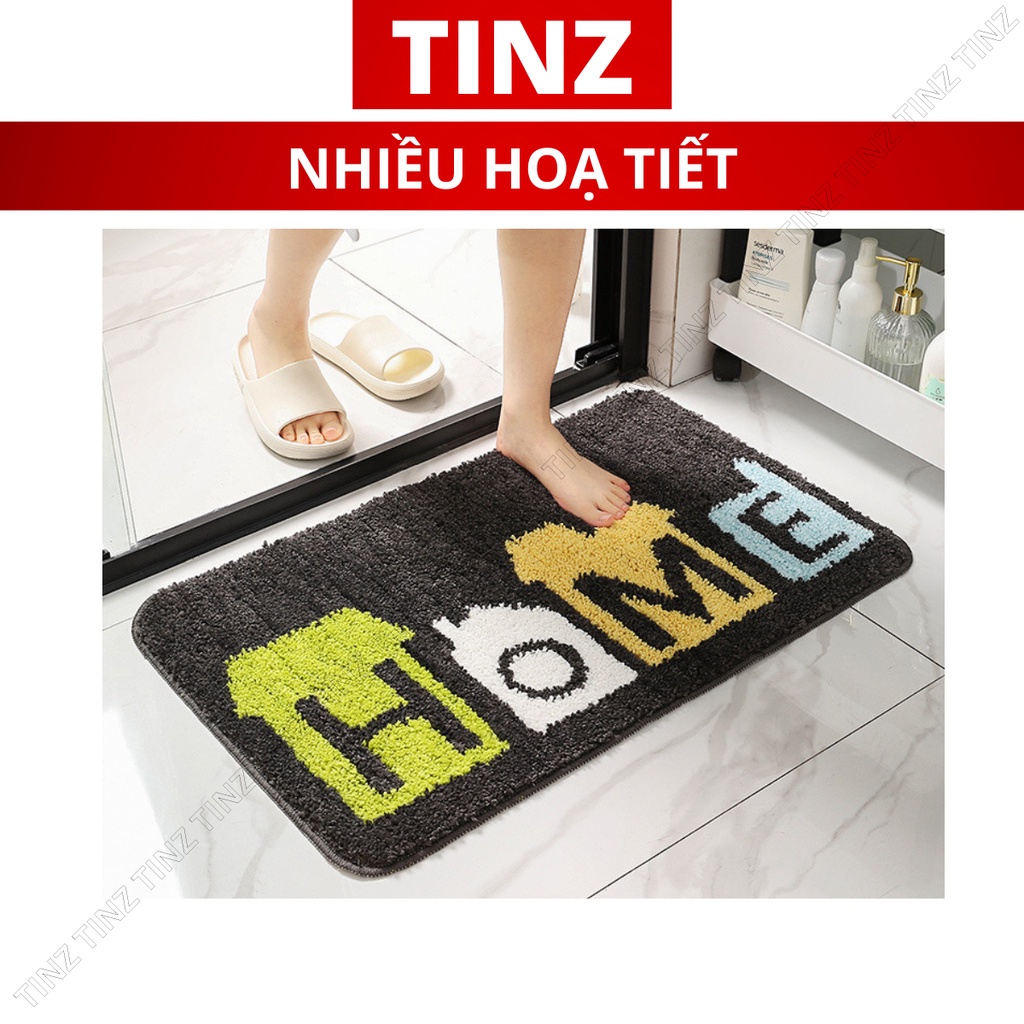 Thảm lau chân chùi chân chống trượt thấm nước nhà bếp nhà tắm phòng khách, giẻ lau chân đế chống trượt TINZ|Mã Hoatiet