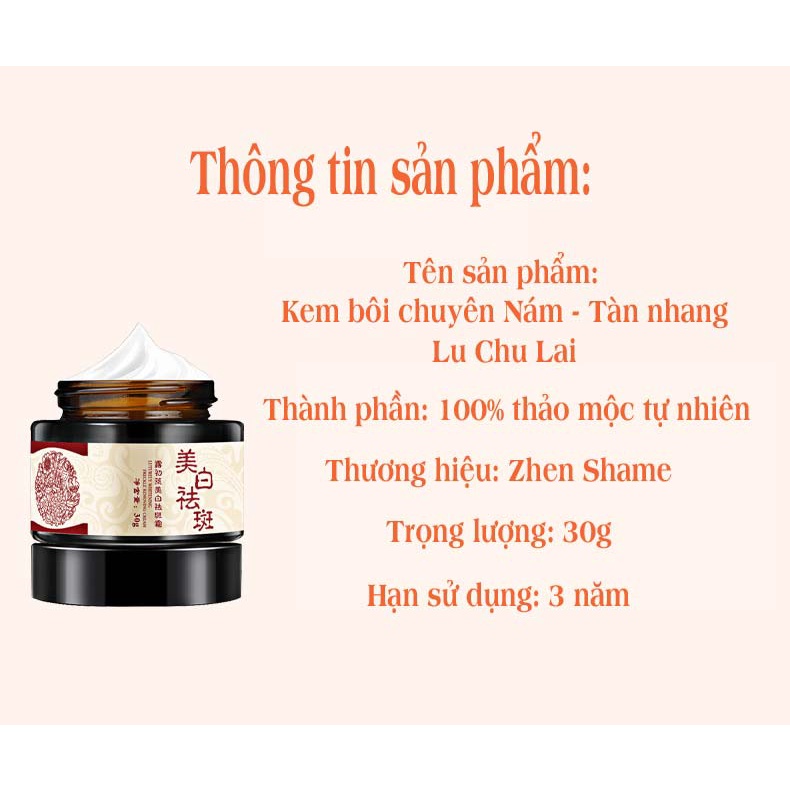 Kem bôi chuyên Nám - Tàn nhang ( Hỗ trợ trắng da )