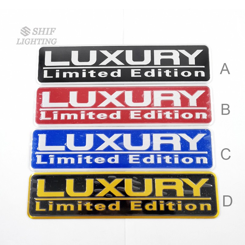 1 Sticker Logo Xe Hơi Bằng Nhôm Phiên Bản Giới Hạn