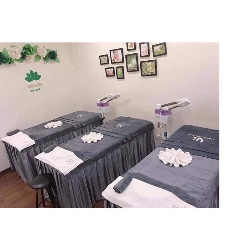 Ga/ Drap giường spa ,nối mi, phun xăm chất liệu thun kích thước may theo yêu cầu