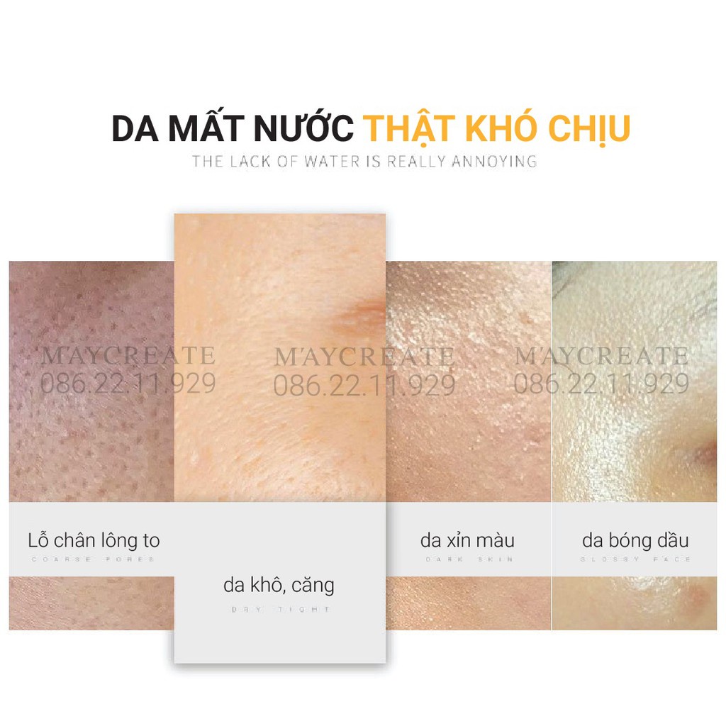 Nước Hoa Hồng Toner MAYCREATE 500ml(Nắp Vàng)