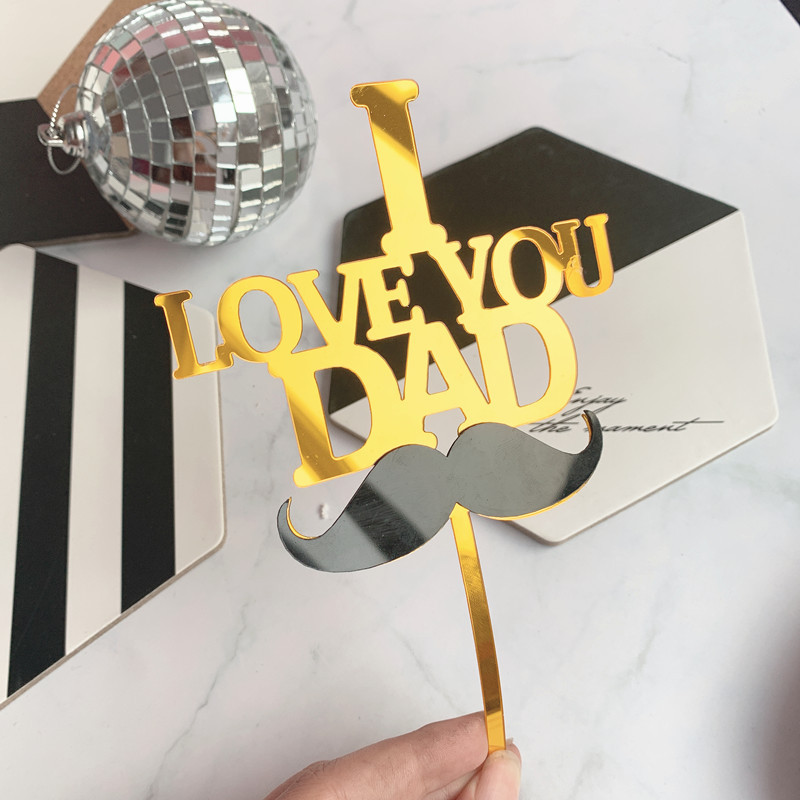Que Cắm Trang Trí Bánh Chữ &quot;Best Dad&quot; Cho Ngày Của Cha