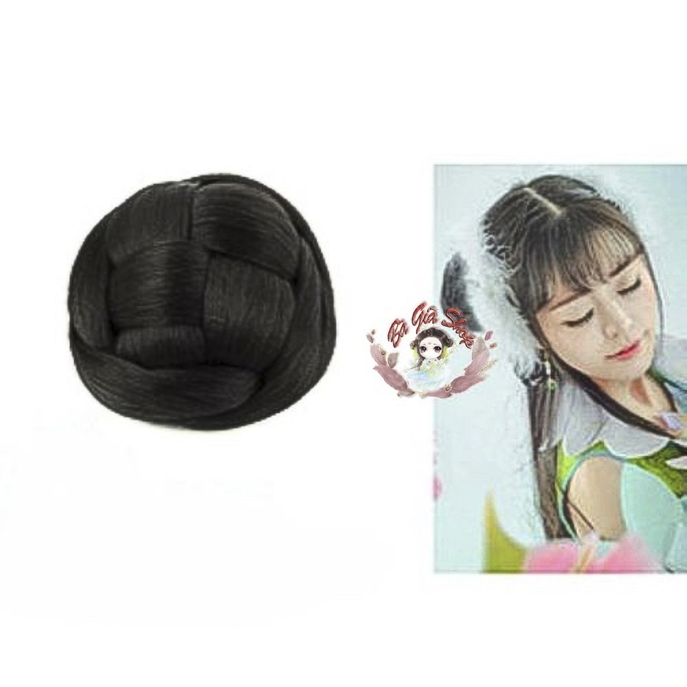 Búi tròn 9cm búi tóc giả cổ trang