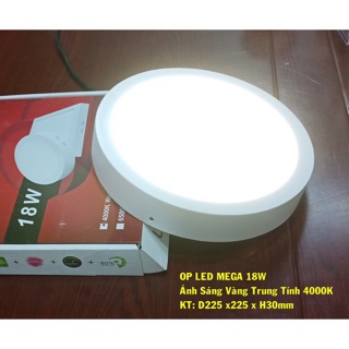 Đèn Led Ốp Trần 18w - Hình Tròn .Vuông