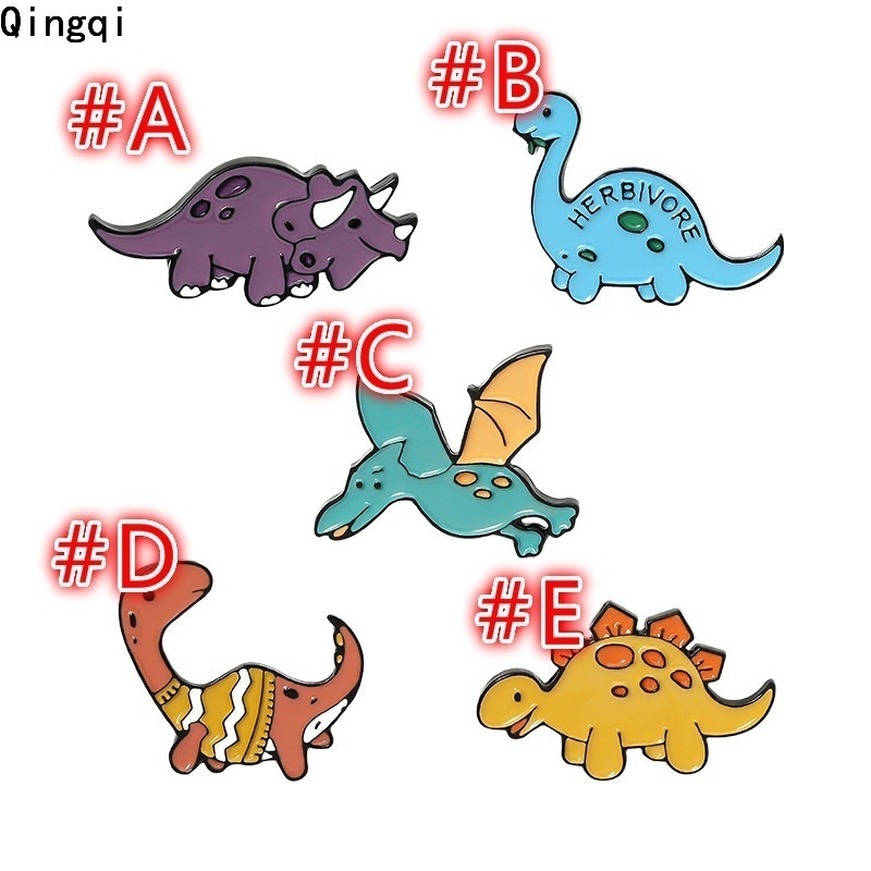 Ghim cài áo Miss Zoe hình khủng long xinh xắn