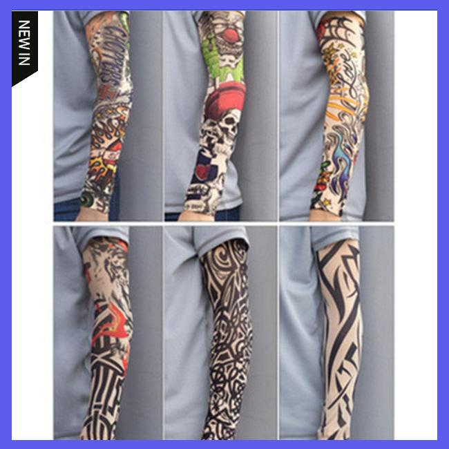 Găng Tay Nylon Co Giãn Chống Nắng Chống Tia Uv Khi Xăm Hình Phong Cách Halloween