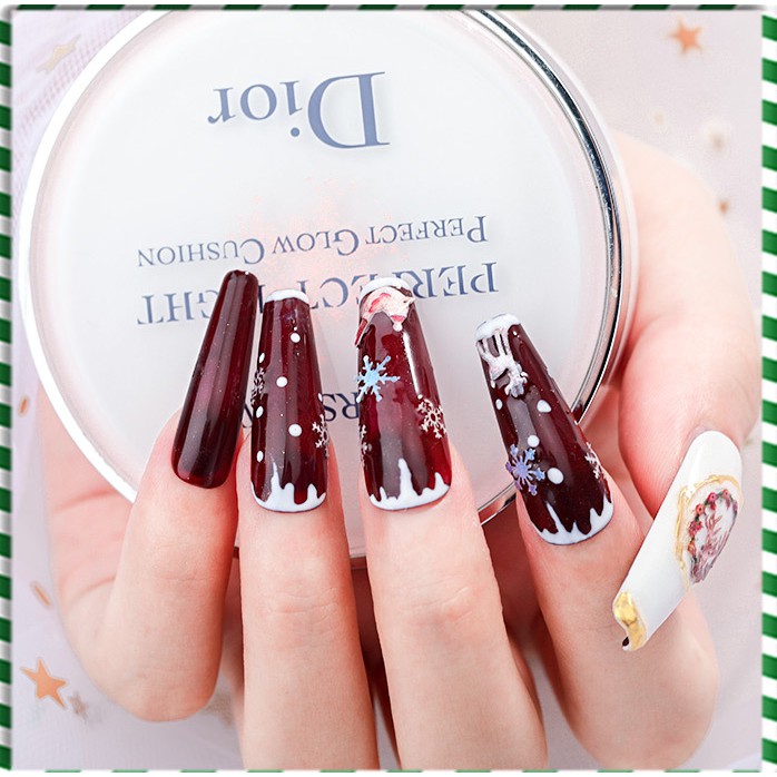 Phụ Kiện noel Nail Trang Trí Móng Tay Nghệ Thuật Siêu Mỏng Mẫu Mới 2020