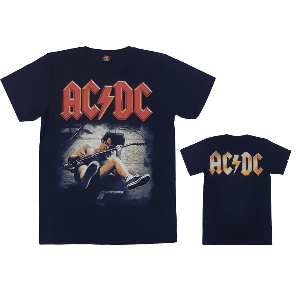 Áo Rock band tee: áo phông ACDC TDM 1365 over size nam nữ đều mặc được 100% cottong Thái Lan