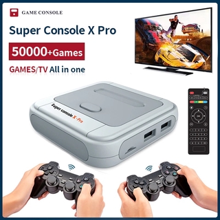 Máy Chơi Game Super Console X 50 Hệ Giả Lập Hỗ trợ 4 Người Chơi HDMI 4K Kết Nối WiFi Retro PSP / PS1 / N64 / DC
