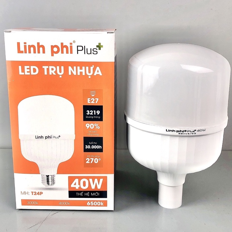 Bóng đèn LED 50w 40w 30w 20w 10w 5w siêu sáng tiết kiệm điện, LED BULB trụ LINH PHI chống nước BẢO HÀNH đổi mới 6 tháng