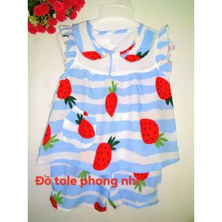 Combo bé gái 4 bộ tole