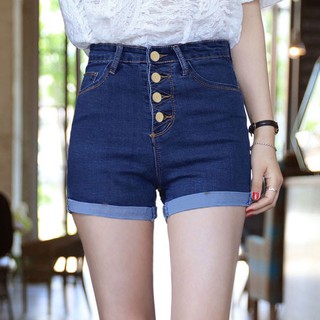 (Hàng có sẵn) Quần short Jeans đính nút thiết kế ôm sát tôn dáng