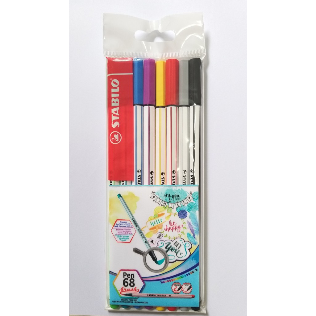 Bộ 8 bút lông màu STABILO Pen 68 brush (PN68BR-C8)