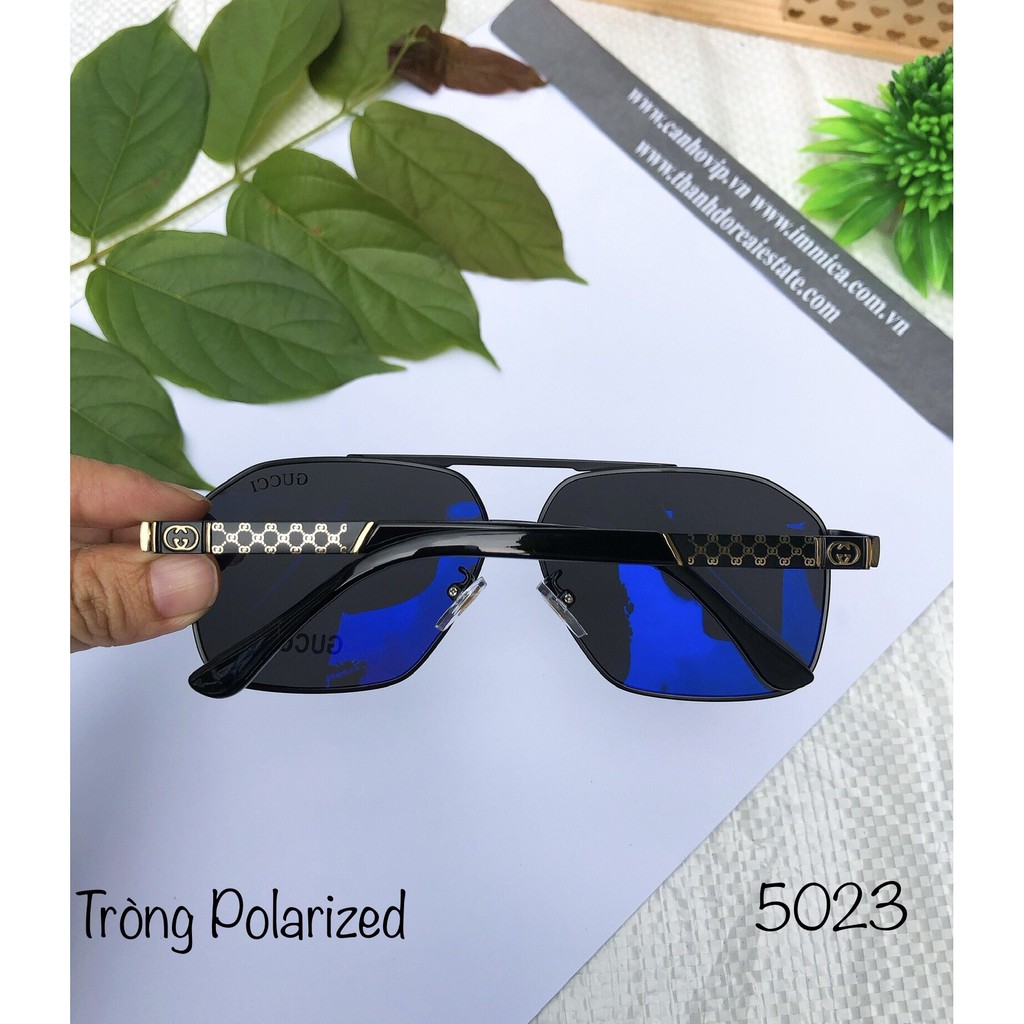 Mắt Kính Mát nam 5023 tròng polarized, mẫu hot bán quanh năm  – Kính mát nam, nữ đẹp tặng kèm túi đựng kính và khăn lụa