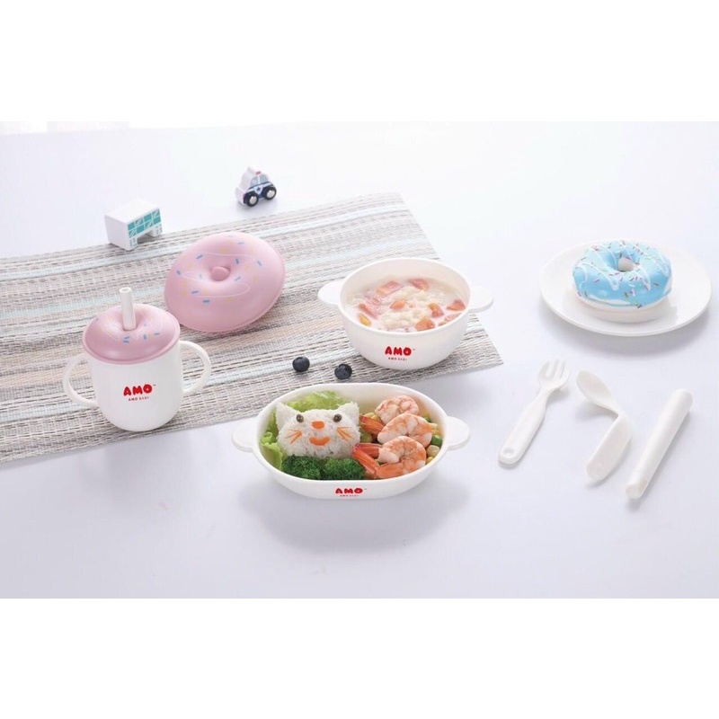 Set đồ dùng ăn dặm Amo cho bé 6 cho tiết 𝐁𝐞𝐞𝐡𝐨𝐮𝐬𝐞