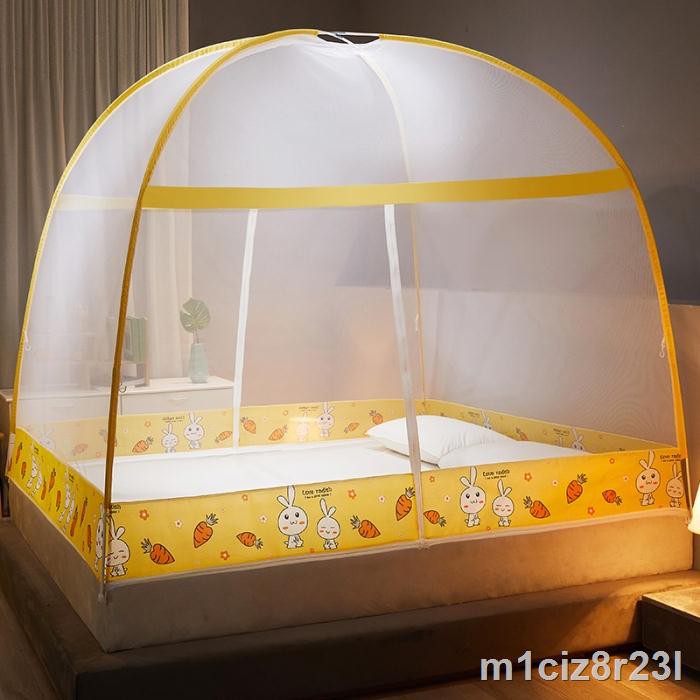 ◊▩Miễn phí lắp đặt cửa lưới chống muỗi yurt hộ gia đình 1,8m Giường 1,5m sinh viên 1,2m Lều đơn đôi tất cả trong một