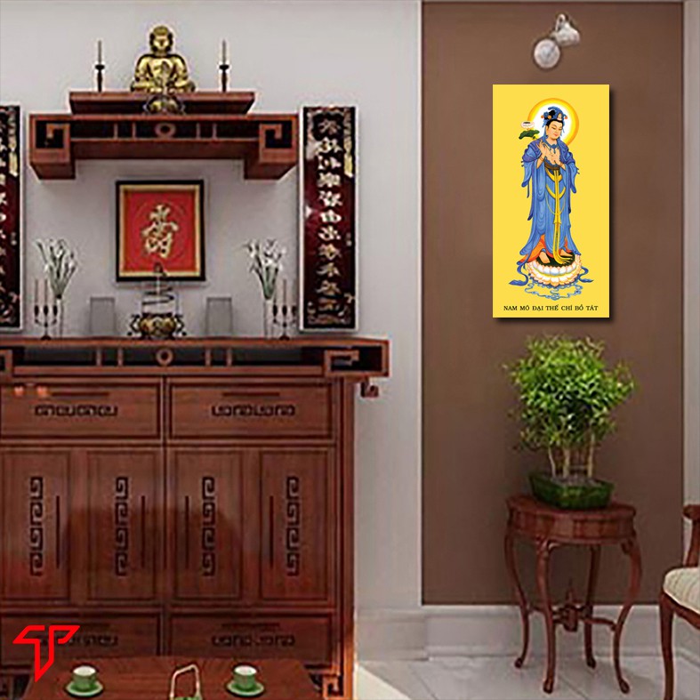 Bồ Tát Đại Thế Chí - Tranh Phật giáo Bồ Tát Đại Thế Chí 30x60