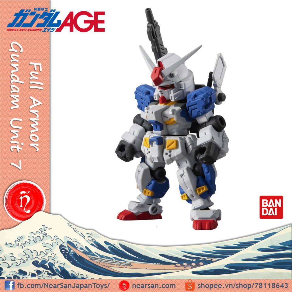 Gundam Full Armor RX-78-2 Mô hình lắp ráp BANDAI Robot mini chibi MSE 12