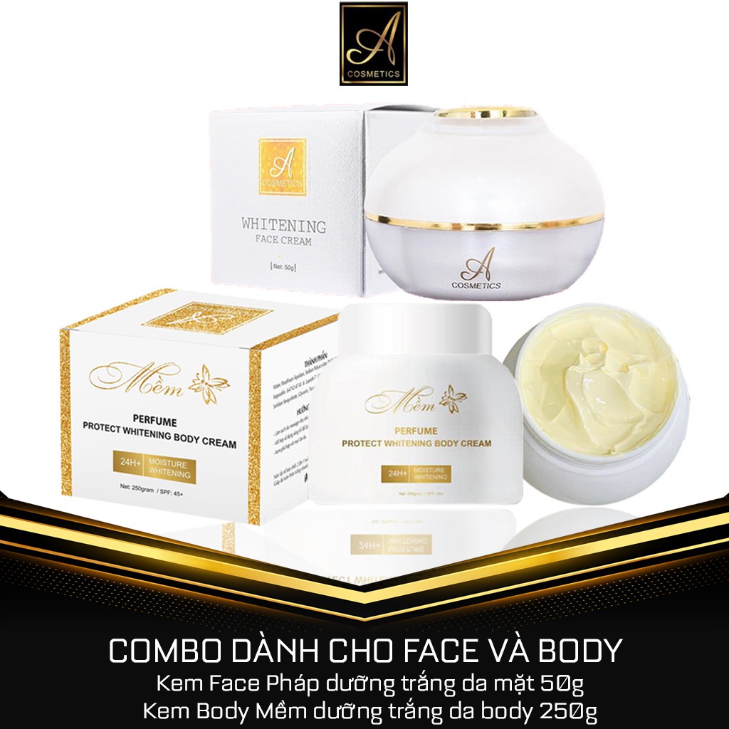 COMBO KEM BODY MỀM + KEM FACE PHÁP ACOSMETICS  Chính Hãng 100%  Tặng Kèm Quà