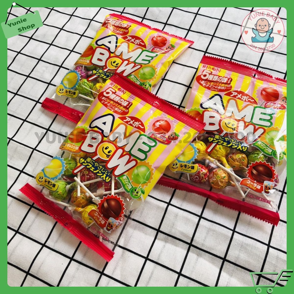 Kẹo mút Amebow Nhật Bản 120g cho bé