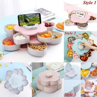 Khay Mứt Tết 2 Tầng SONG ANH, Hộp Đựng Bánh Kẹo Mẫu Mới 2021 - Tặng Kèm Bao Lì Xì